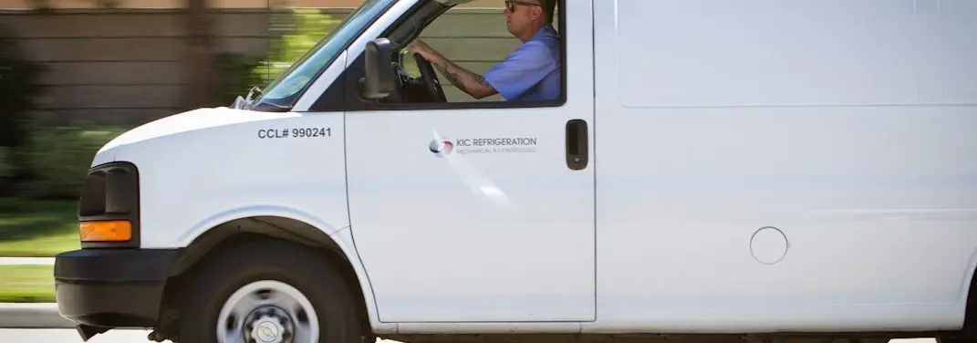 KIC Refrigeration service vehicle serving Blackhawk area